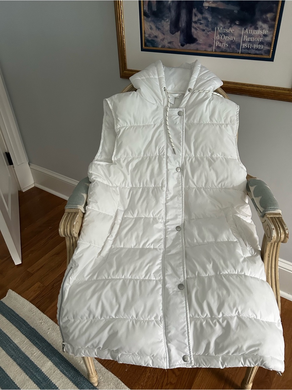White So Soft Long Zella Vest